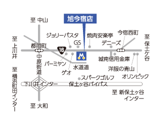 トヨタモビリティ神奈川 旭今宿店の地図